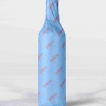 果酒红酒酒瓶香槟品牌包装纸设计效果图展示VI贴图样机PSD模板