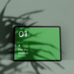 植物阴影投影场景iPhoneXS手机电脑平板样机PSD智能贴图素材模板