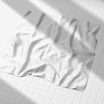 文创丝巾丝绸披巾布料褶皱样机效果图PSD智能贴图模板设计素材