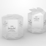 透明塑料玻璃瓶子盒子亚克力包装模型效果图展示贴图样机PSD模板