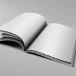 A4杂志画册效果图展示贴图样机PSD模板