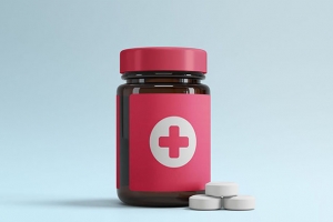 医院医疗品牌VI样机药瓶药盒胶囊PSD智能贴图设计素材