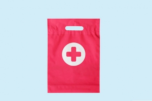 医院医疗品牌VI样机药袋药盒PSD智能贴图设计素材