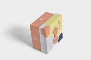 文化品牌VI贴图样机蜂蜜零食礼品纸巾包装盒布袋效果图PS设计素材