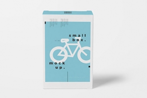 文化品牌包装盒自行车VI贴图样机效果图PS素材