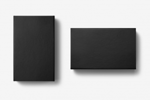 日用单品-黑色盒子 智能贴图样机PSD素材