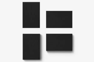 日用单品-黑色卡片 智能贴图样机PSD素材