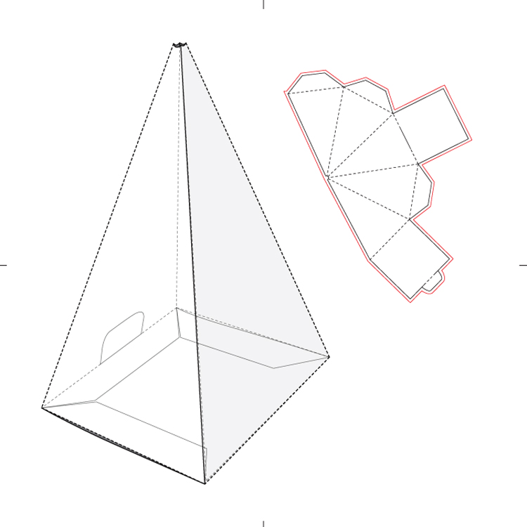 包装盒盒型刀版刀模eps矢量图