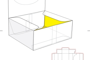 包装盒盒型刀版刀模eps矢量图
