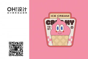 潮流美食快餐小吃logo标志卡通形象网红贴纸插图插画ai矢量素材