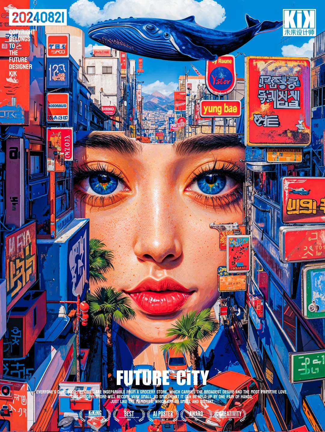 AI动态海报 · 未来城市视觉灵感