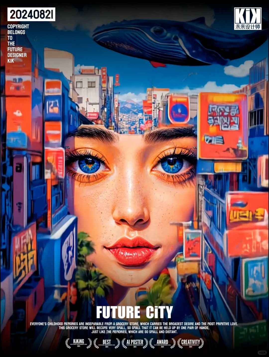 AI动态海报 · 未来城市视觉灵感