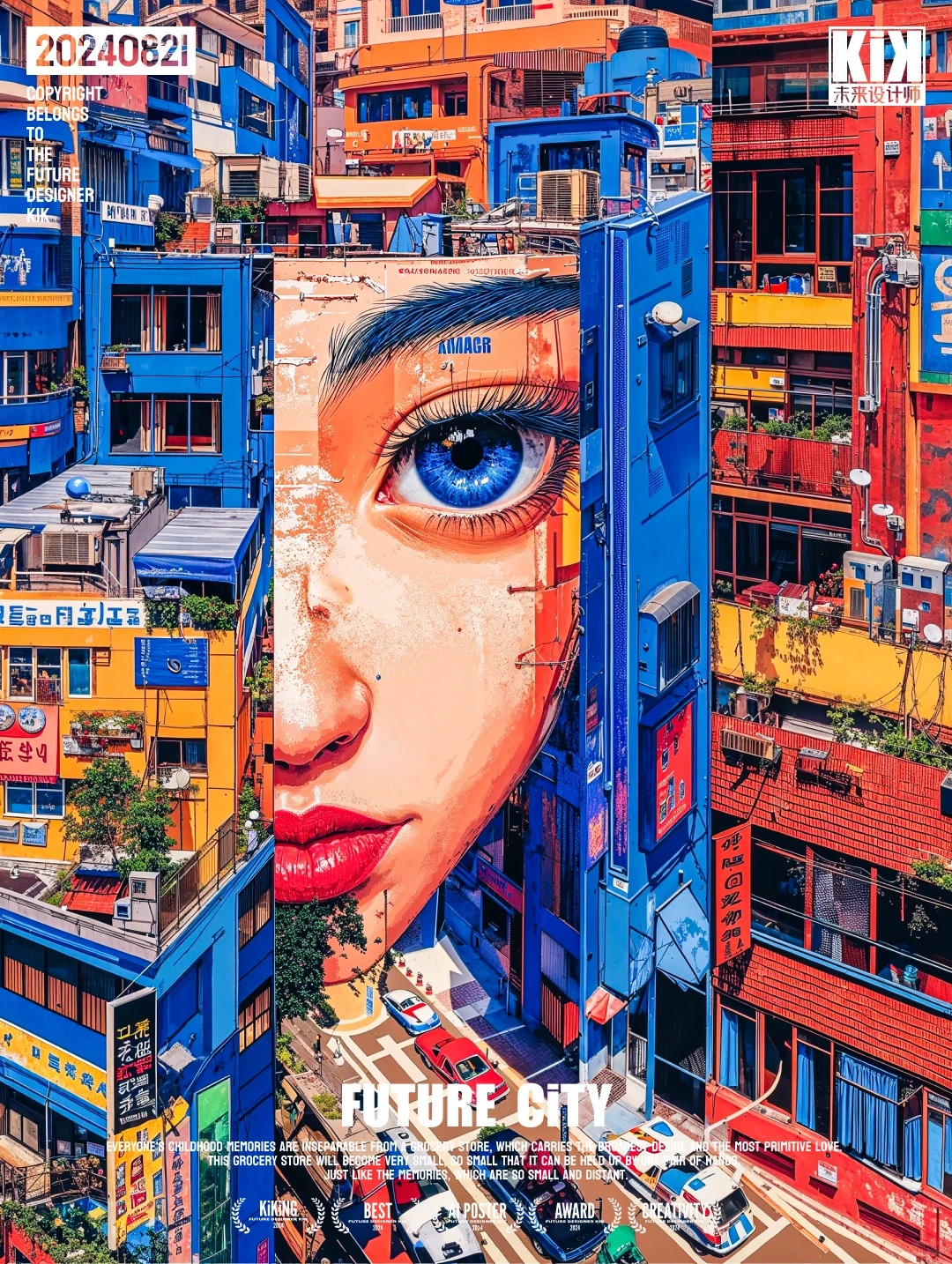 AI动态海报 · 未来城市视觉灵感