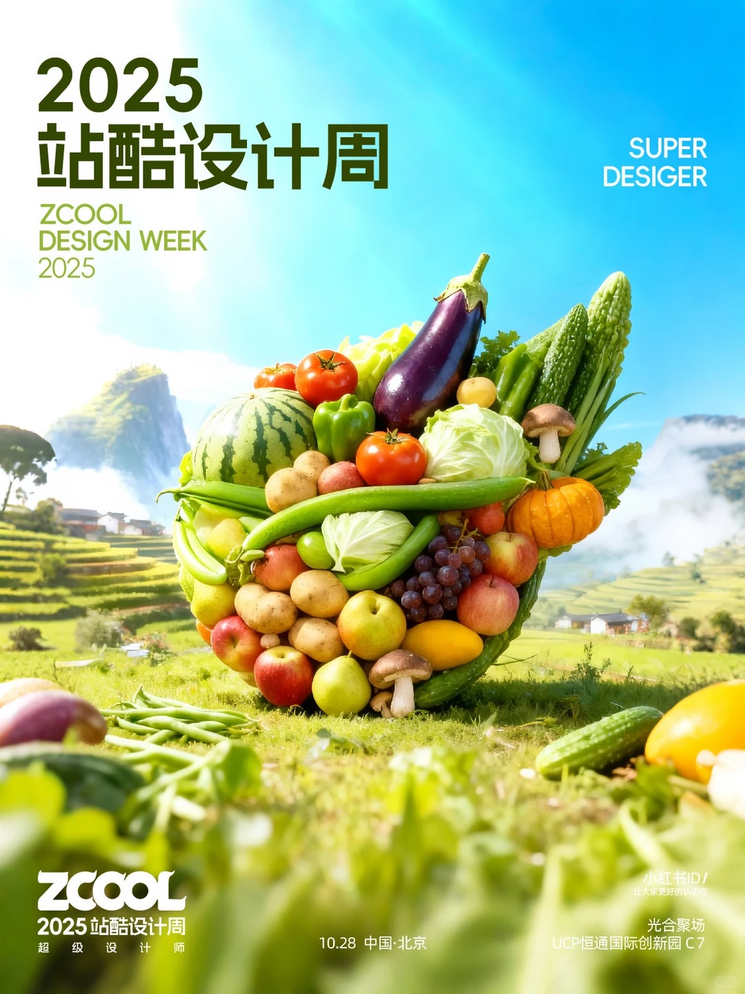 AI视觉 · 站酷设计周创意海报