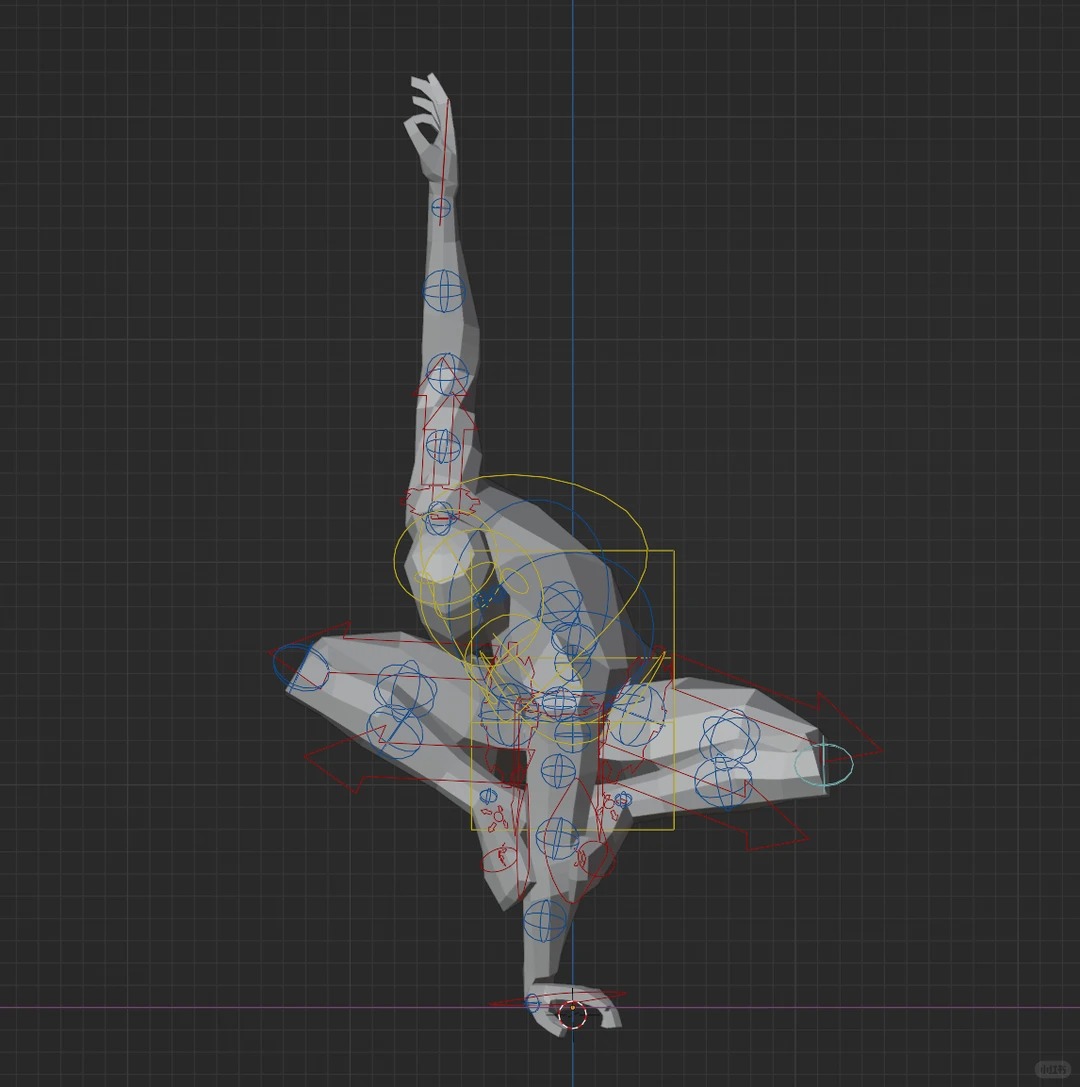 Blender游戏角色 · 动作设计动态参考