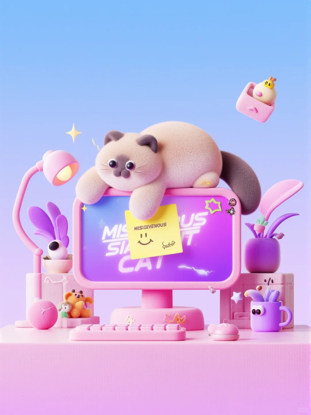 Comfyui · Ai绘画 · flux · lora · 3D|图标设计灵感合集