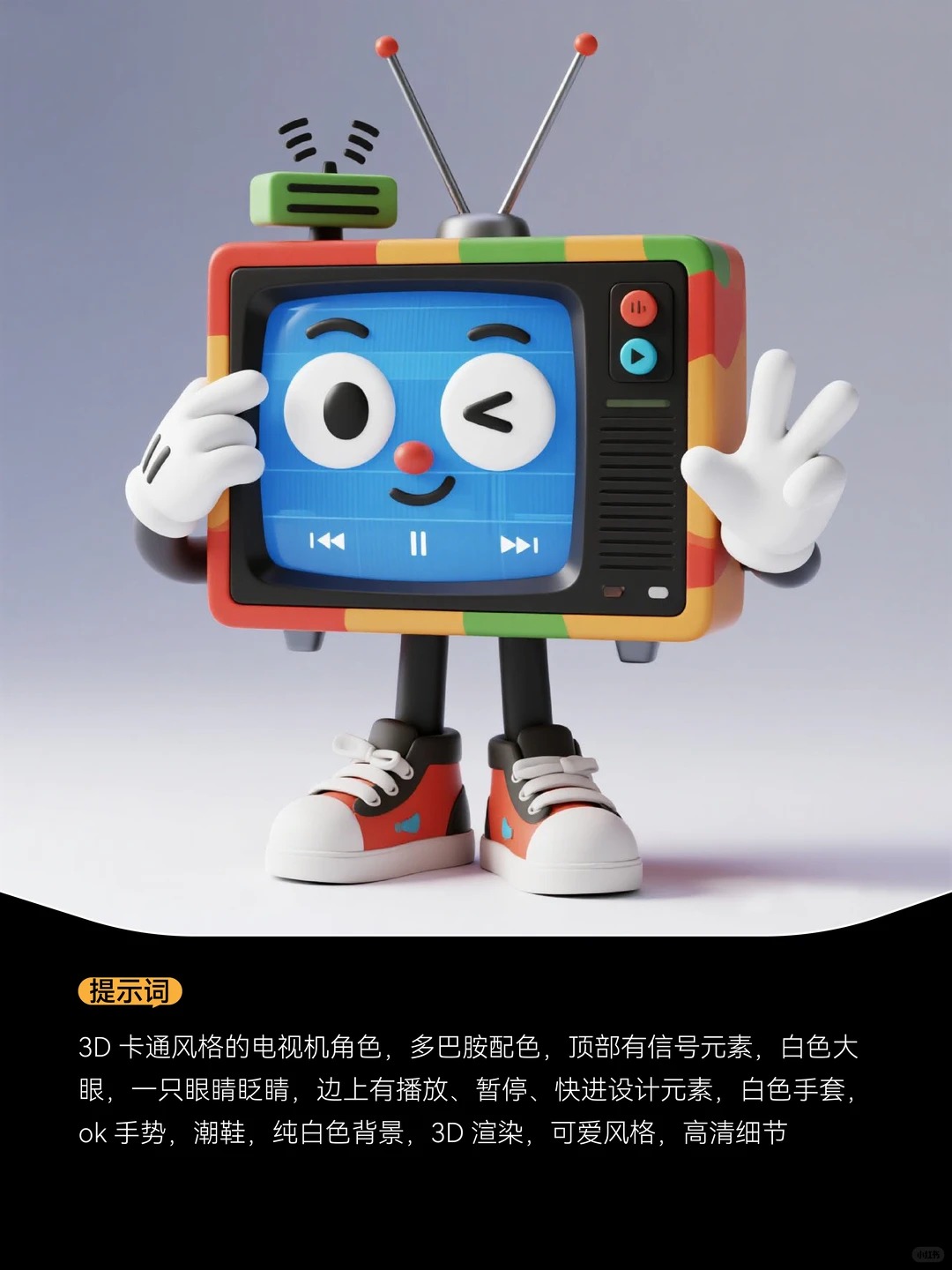 3D卡通图标设计 · Ai关键词 · 提示词|图标设计灵感合集