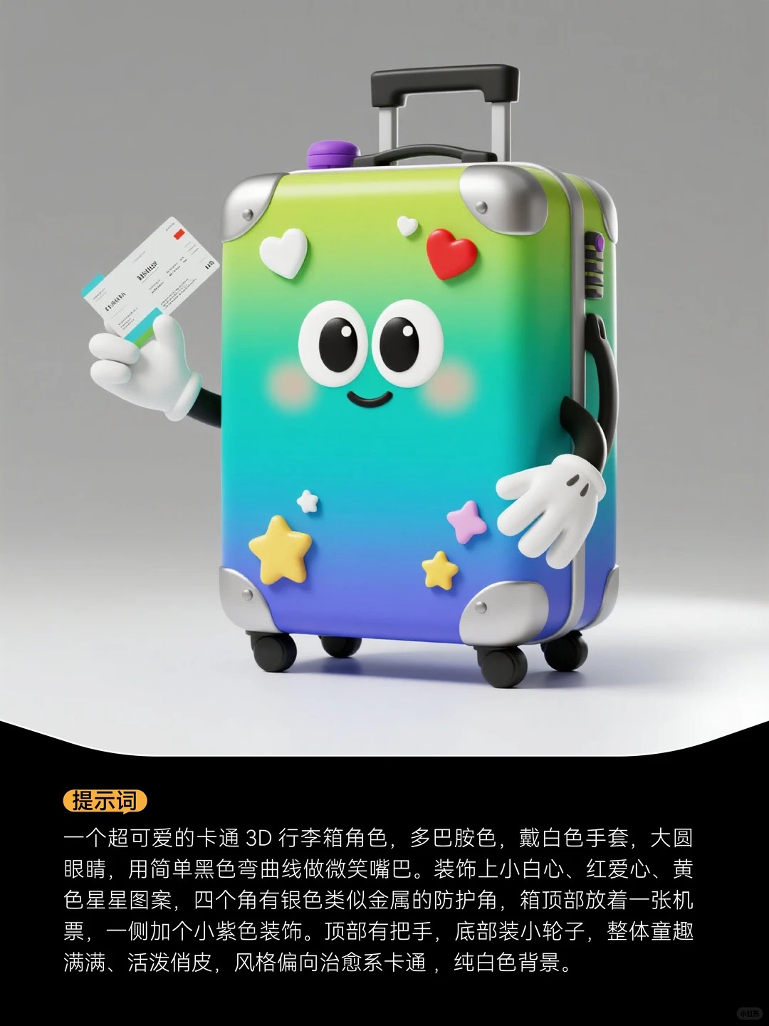 3D卡通图标设计 · Ai关键词 · 提示词|图标设计灵感合集