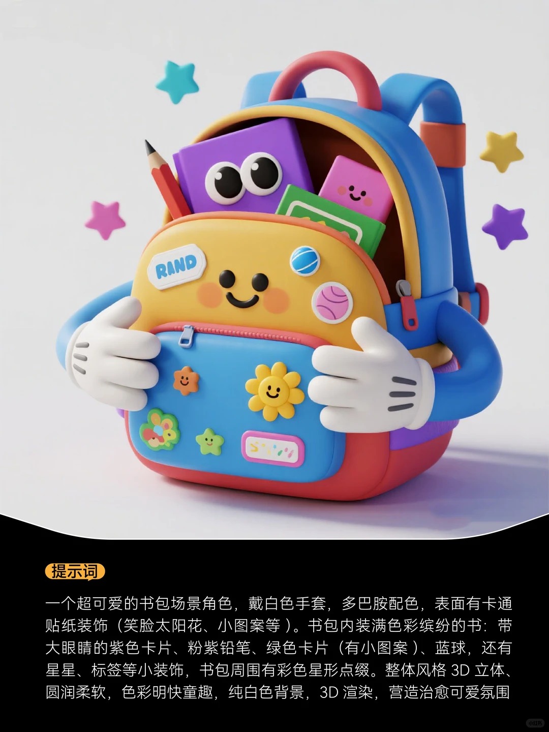 3D卡通图标设计 · Ai关键词 · 提示词|图标设计灵感合集