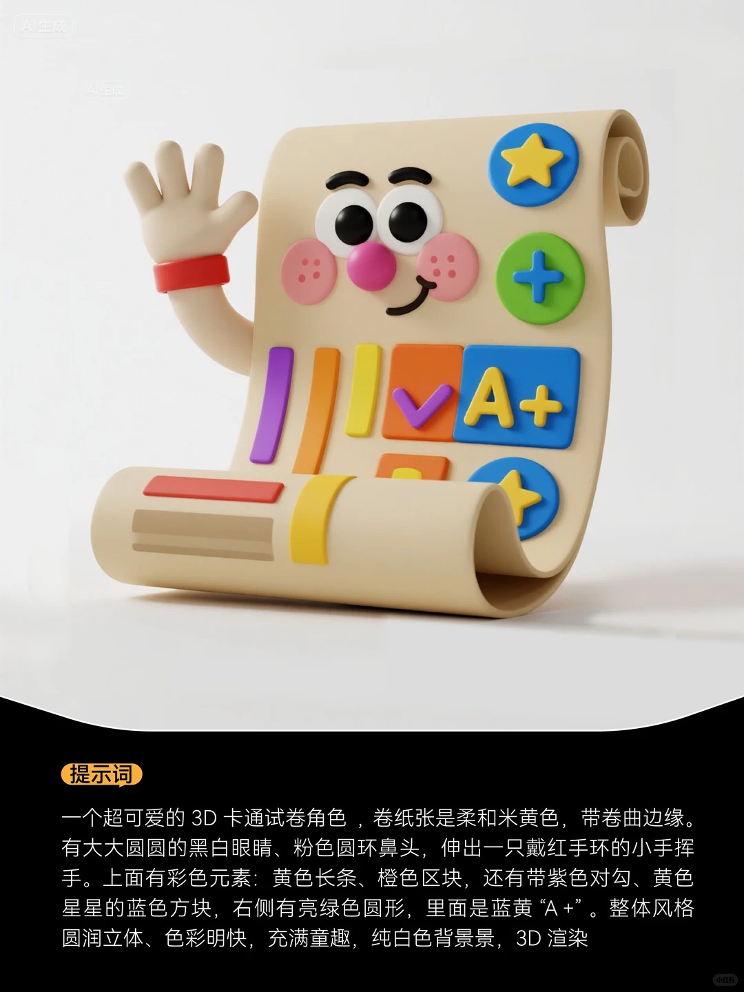 3D卡通图标设计 · Ai关键词 · 提示词|图标设计灵感合集
