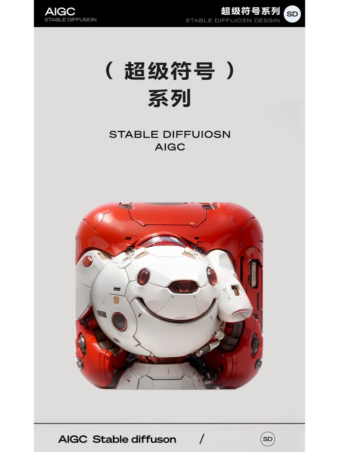 AIGC · ai绘画 · AI · SD · 超级符号 · C4D|图标设计灵感合集