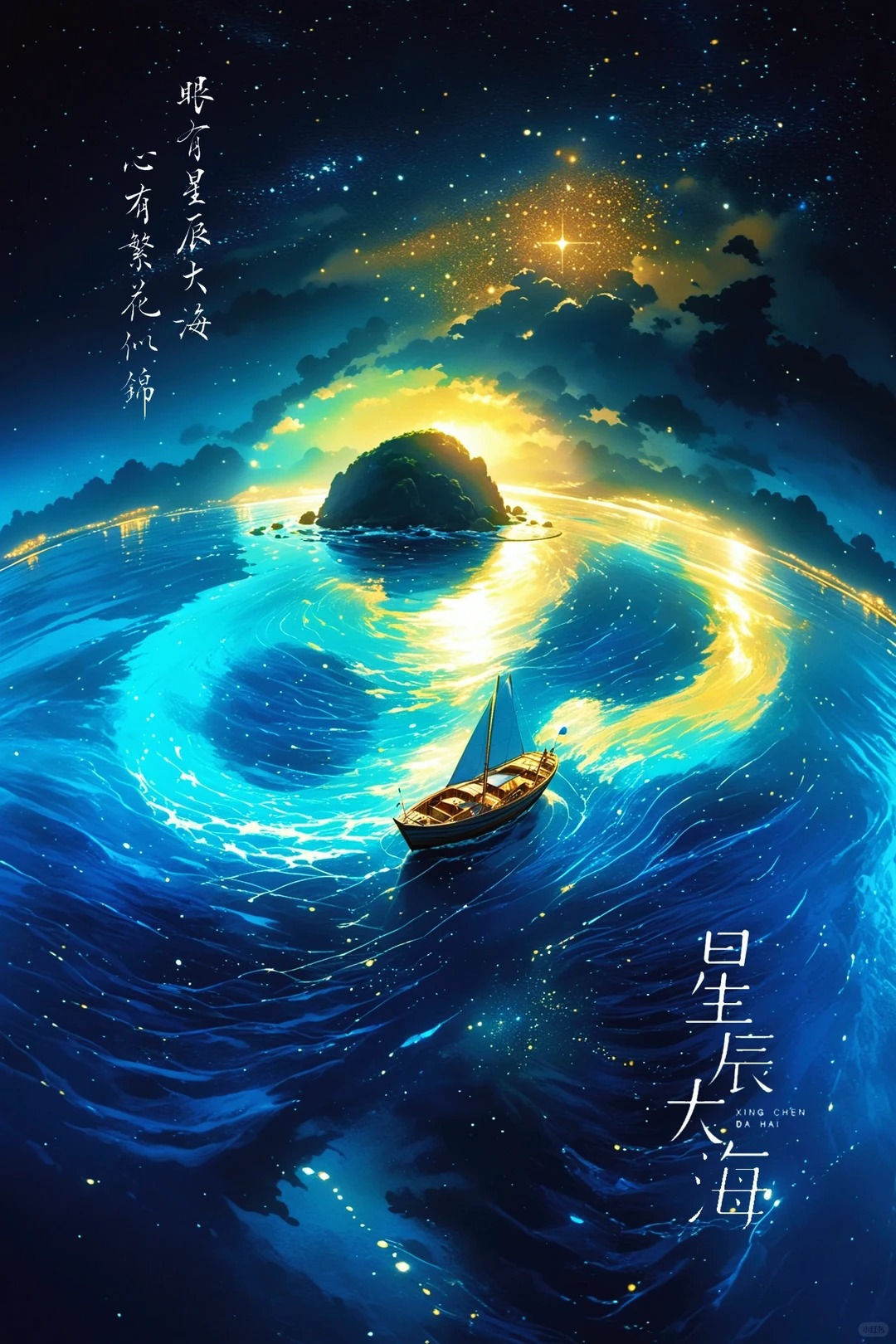 【AIGC】百度系超级符号_星辰大海_3_UE小小攸