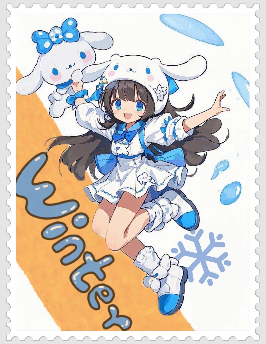 二次元角色动态 · 跳跃姿势插画参考