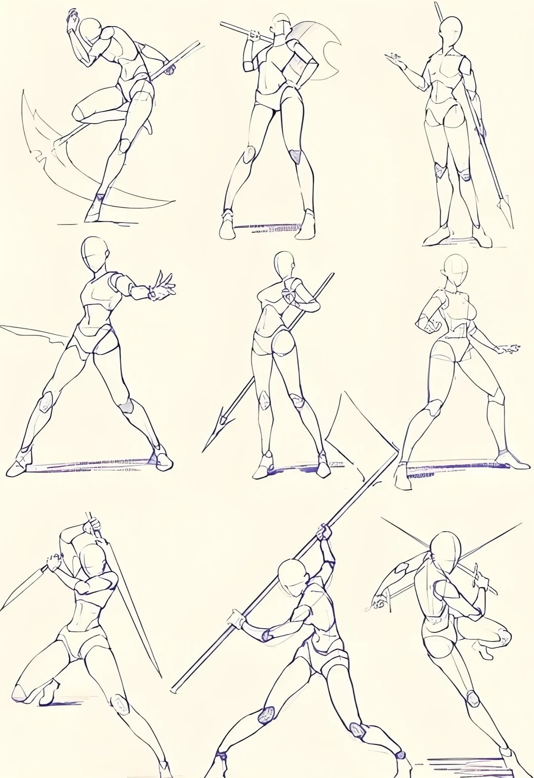 火柴人动态练习 · 柴圈摸鱼速写